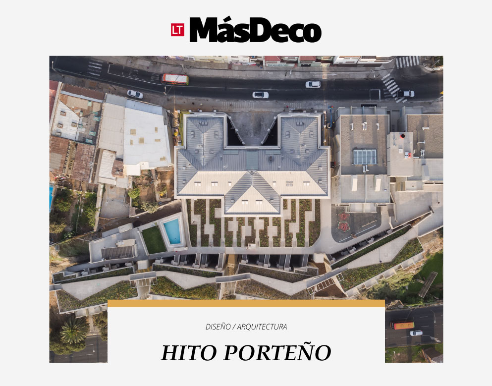 Imagen de la publicación en la revista Más Deco sobre el proyecto Mirador Barón